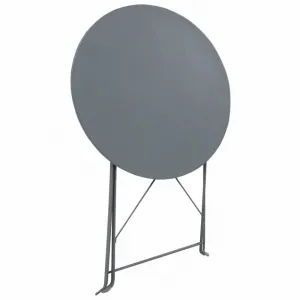 Záhradného bistro set 3 ks oceľ Dekorhome Černá