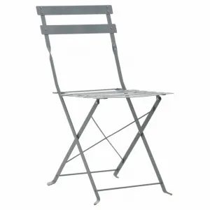 Záhradného bistro set 3 ks oceľ Dekorhome Černá