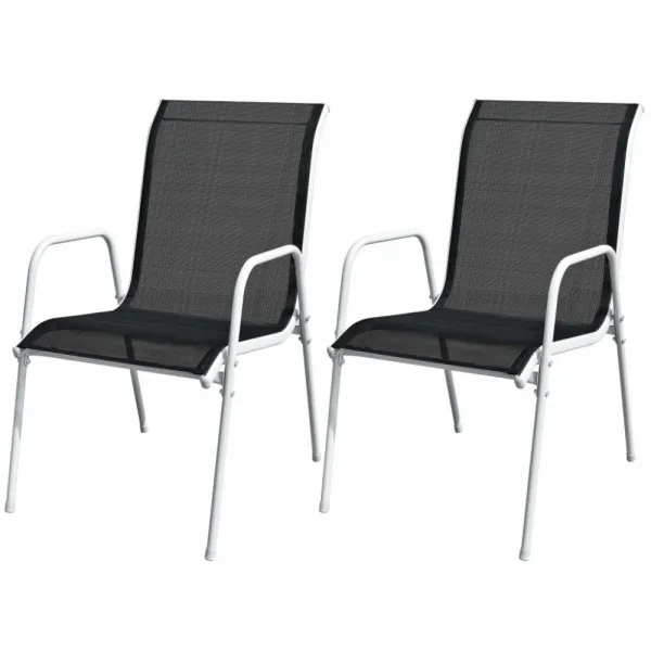 Záhradný bistro set 3 ks Dekorhome Černá / šedá