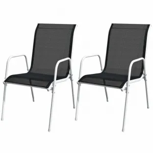 Záhradný bistro set 3 ks Dekorhome Černá / šedá
