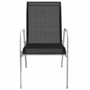 Záhradný bistro set 3 ks Dekorhome Černá / šedá