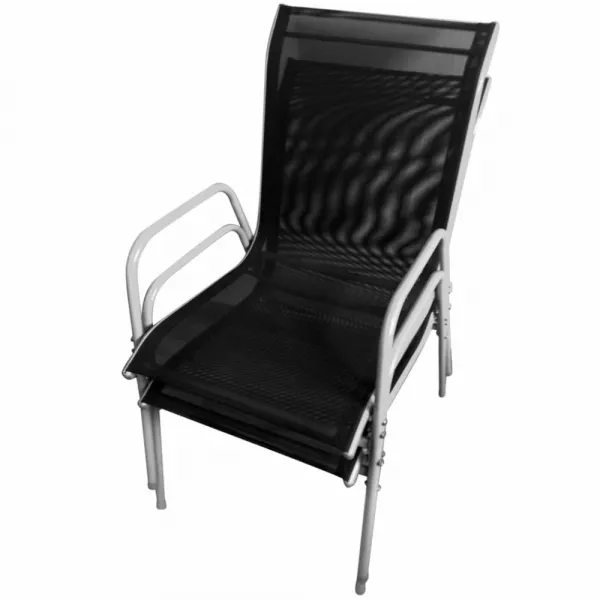 Záhradný bistro set 3 ks Dekorhome Černá / šedá
