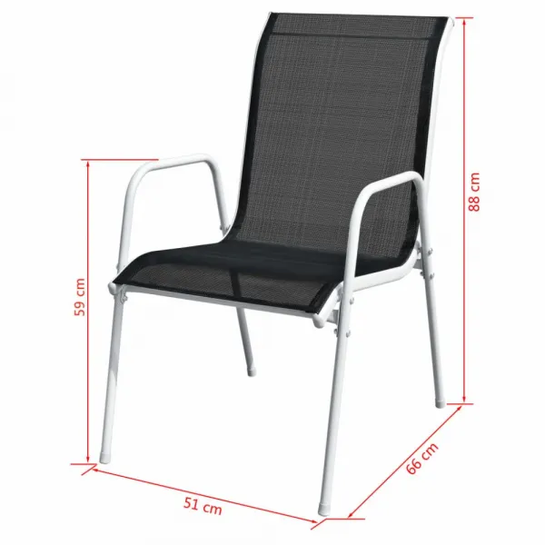 Záhradný bistro set 3 ks Dekorhome Černá / šedá