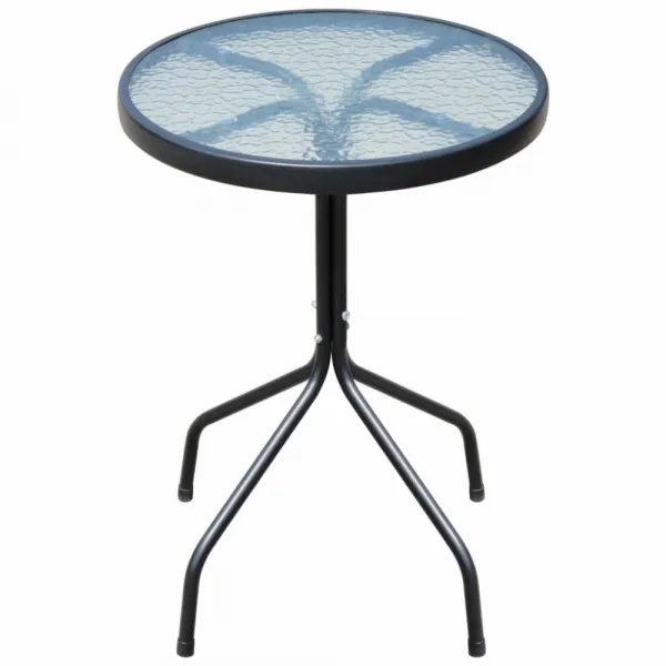 Záhradný bistro set 3 ks Dekorhome Černá / šedá