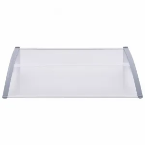 Strieška nad dvere 120 x 80 cm polykarbonát Dekorhome Černá