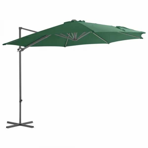 Záhradný slnečník so stojanom Ø 300 cm Dekorhome Šedohnědá taupe