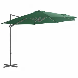 Záhradný slnečník so stojanom Ø 300 cm Dekorhome Šedohnědá taupe