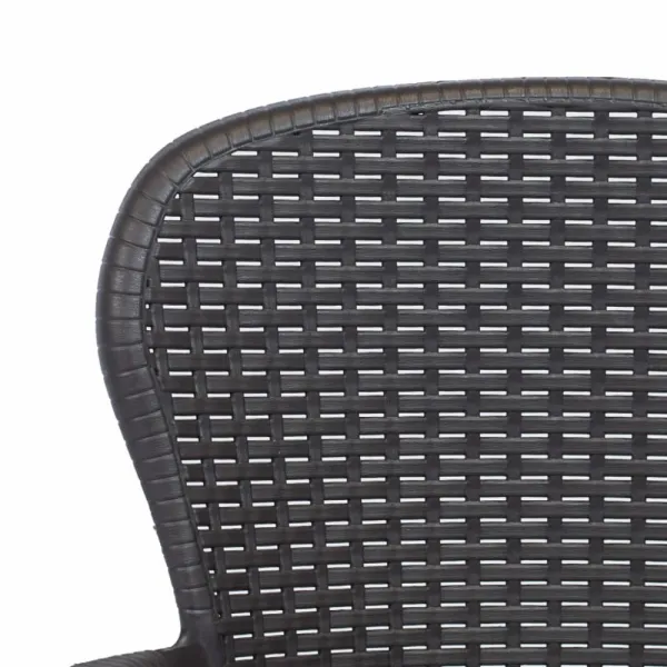 Záhradné stoličky 2 ks plast Dekorhome Antracit