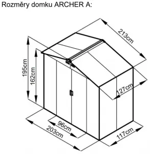ARCHER A domek Rojaplast Zelená