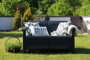 Záhradná pohovka CORFU LOVE SEAT Allibert Grafit