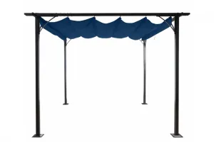 Pergola se stahovací střechou 3x3 m Dekorhome