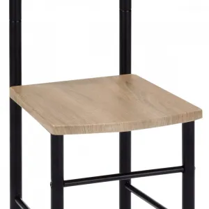 Nemý sluha 81870 WT biely lak/čierny dub, 119 cm