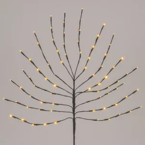 Nexos 72882 Vianočná dekorácia - svetelný strom, 110 cm, 80 LED teple biely
