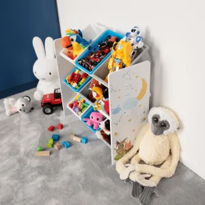 Organizér/regál na hračky, viacfarebná/vzor, DARLING TYP 3