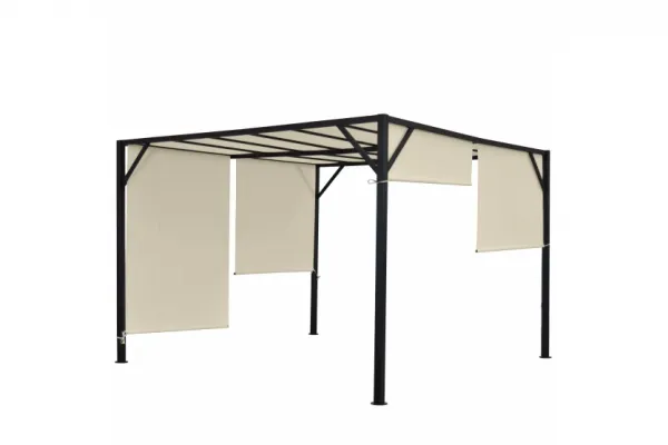 Pergola se stahovací střechou 4x4 m Dekorhome