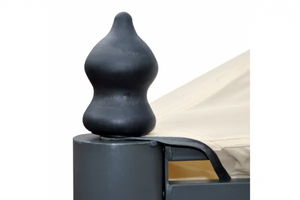 Záhradný altánok so závesmi 4x3 m Dekorhome
