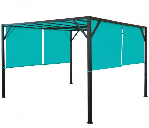 Pergola so sťahovacou strechou 3x3 m Dekorhome