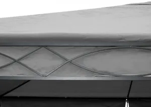 Záhradný altánok so závesmi 4x4 m Dekorhome