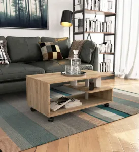 Ak furniture Konferenčný stolík na kolieskach Vini sonoma