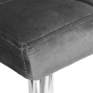 Arako bar hocker chróm grafit Velvet