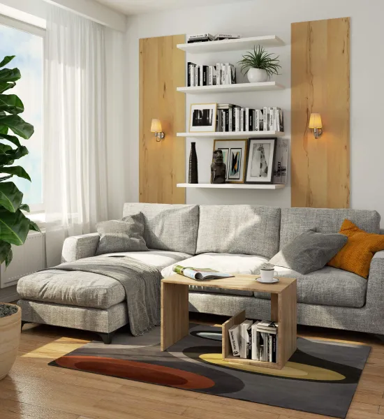Ak furniture Konferenčný stolík PAUL dub sonoma