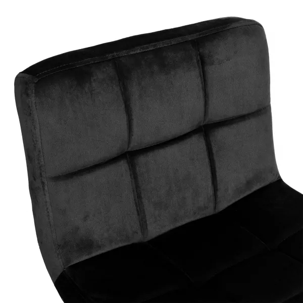 Arako bar hocker chróm čierny Velvet