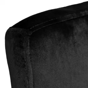 Arako bar hocker chróm čierny Velvet