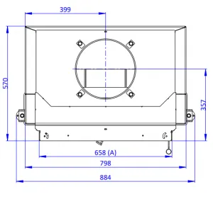 ROMOTOP DYNAMIC 3G 66.44.01 - krbová vložka rovná pre dlhodobú akumulačnú prevádzku s dvojitým presklením D3H 01