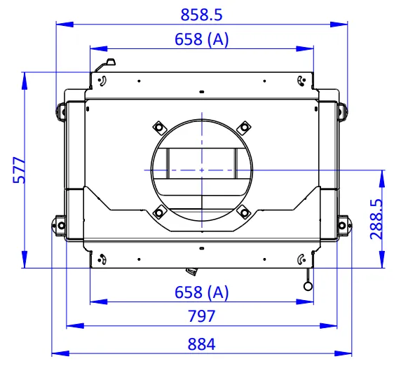ROMOTOP DYNAMIC B3G 66.44.01 - krbová vložka rovná pre dlhodobú akumulačnú prevádzku s dvojitým presklením DB3H 01