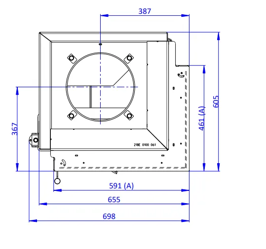 ROMOTOP DYNAMIC R 3G S 55.44.42.21 - krbová vložka rovná pre dlhodobú akumulačnú prevádzku s dvojitým presklením DR3SG 21