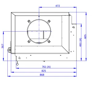 ROMOTOP DYNAMIC R 3G S 72.44.42.21 - krbová vložka rovná pre dlhodobú akumulačnú prevádzku s dvojitým presklením DR3SH 21