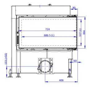ROMOTOP DYNAMIC R 3G S 72.44.42.21 - krbová vložka rovná pre dlhodobú akumulačnú prevádzku s dvojitým presklením DR3SH 21