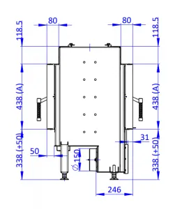 ROMOTOP DYNAMIC T 3G 66.44.01 - krbová vložka tunelová pre dlhodobú akumulačnú prevádzku s dvojitým presklením DT3H 01