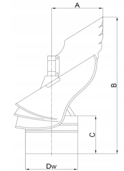Prodmax | Komínová hlavica s ložiskom ø220 mm, hrúbka 1mm nerez NH10/220