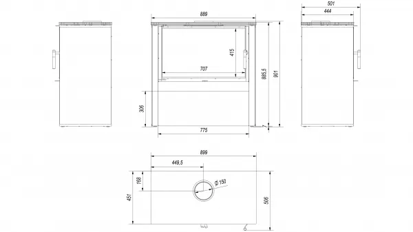 Kratki Juno 12 kW - krbové kachle