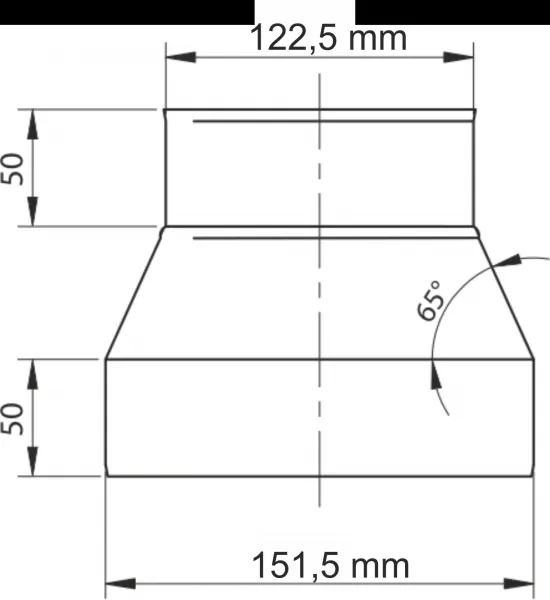 Prodmax | Redukcia nerez ø120/ø150 NJ24/120/150