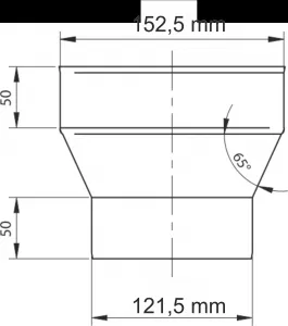 Prodmax | Redukcia nerez ø150/ø120 NJ24/150/120