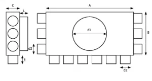 Prodmax | Rozdeľovací box 12×75/200 SK 12x75/200