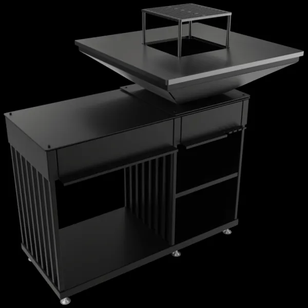 Kratki QUADRUM HORIZONTAL - ohnisko s grilom