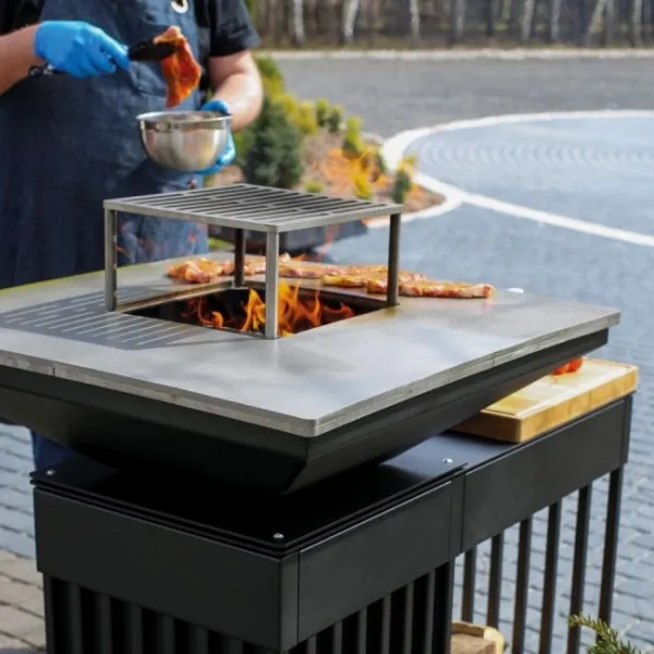Kratki QUADRUM HORIZONTAL - ohnisko s grilom
