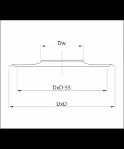 Prodmax | Komínová doska krátka ø80 mm nerez NJ12/80