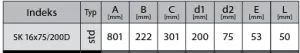 Prodmax | Rozdeľovací box dvojradový 16×75/200 SK 16x75/200D