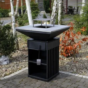 Kratki QUADRUM VERTICAL - ohnisko s grilom