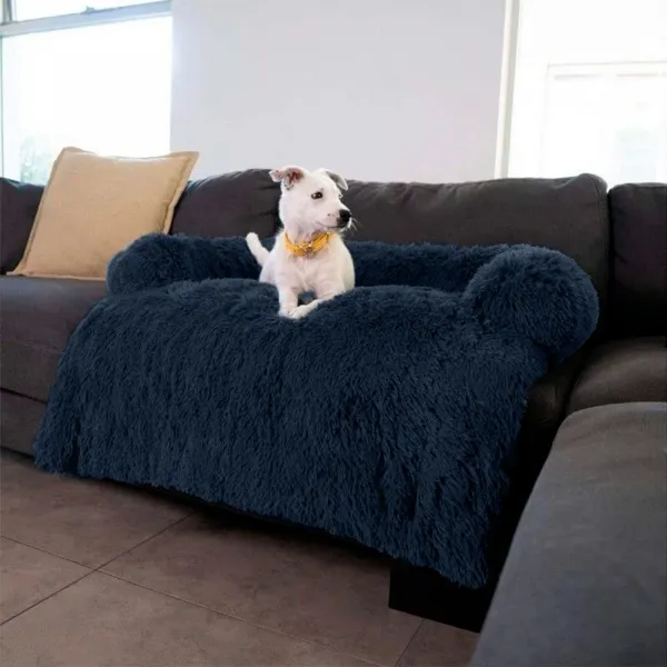 PuppyJoy Rozkladací pelech veľ. S 76x76 cm granátovo modrý