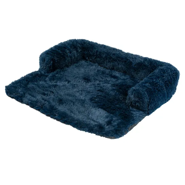 PuppyJoy Rozkladací pelech veľ. S 76x76 cm granátovo modrý