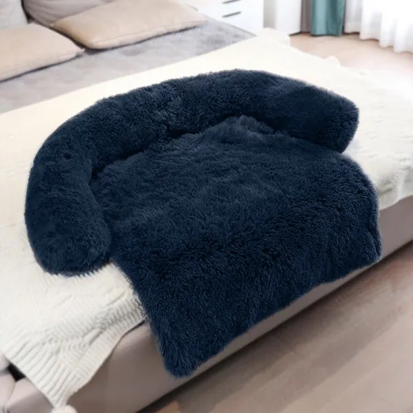 PuppyJoy Rozkladací pelech veľ. S 76x76 cm granátovo modrý