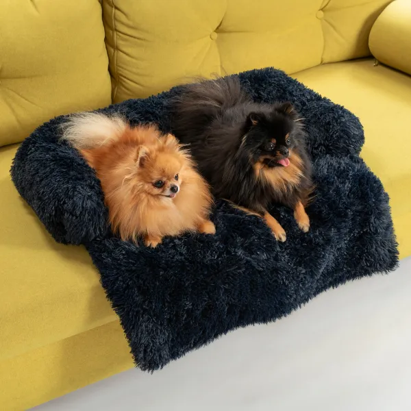PuppyJoy Rozkladací pelech veľ. S 76x76 cm granátovo modrý