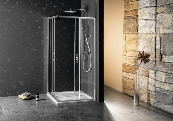 GELCO - SIGMA SIMPLY sprchové dvere posuvné pre rohový vstup 800 číre sklo GS2180