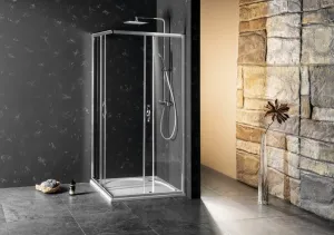 GELCO - SIGMA SIMPLY sprchové dvere posuvné pre rohový vstup 800 číre sklo GS2180