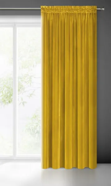 ArtFir Záves SAMANTA P | horčicová 140 x 270 cm